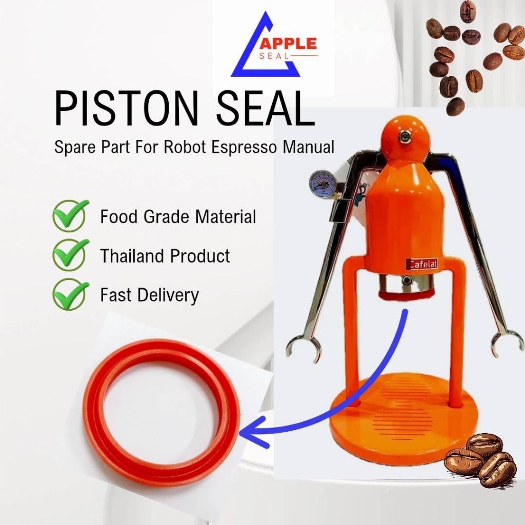 ซีลเครื่องชงกาแฟคันโยก CAFELAT ROBOT MANUAL ESPRESSO / Lever Piston Gasket CAFELAT ROBOT size 50×40×