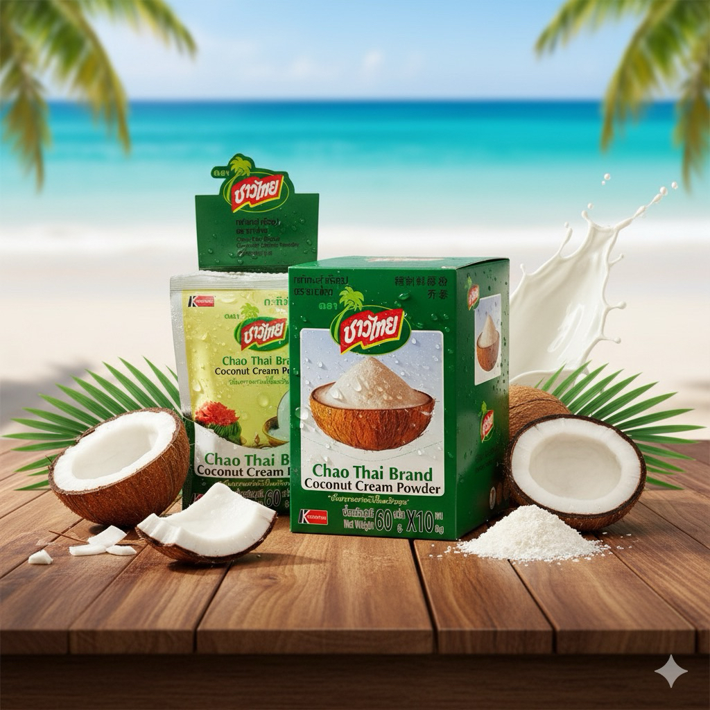 ชาวไทย กะทิผงสำเร็จรูป 60g Chao Thai Coconut Cream Powder กะทิ กะทิผง