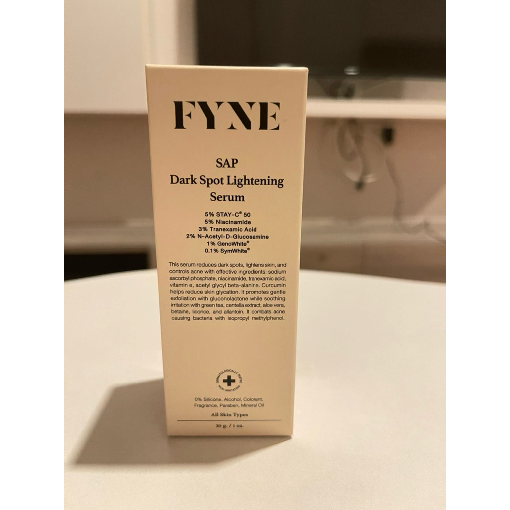 FYNE SAP Dark spot lightening serum ขายต่อ ใหม่ยังไม่แกะกล่อง รวมส่ง