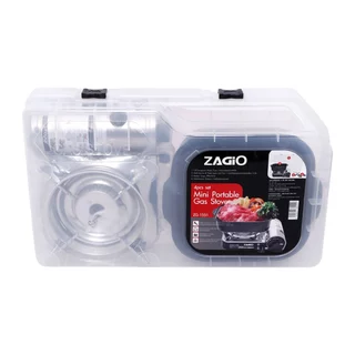 เตาแก๊สปิกนิก ชุด 4 ชิ้น PLUS KIT ZAGIO รุ่น ZG-1551 สีดำ - สเตนเลส