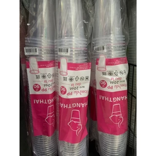 ((ยกลัง 20 แพ็ค)) แก้ว 20oz. เรียบใส ยี่ห้อ ช้างไทย ขนาดปาก 90 (50ใบ) 500119