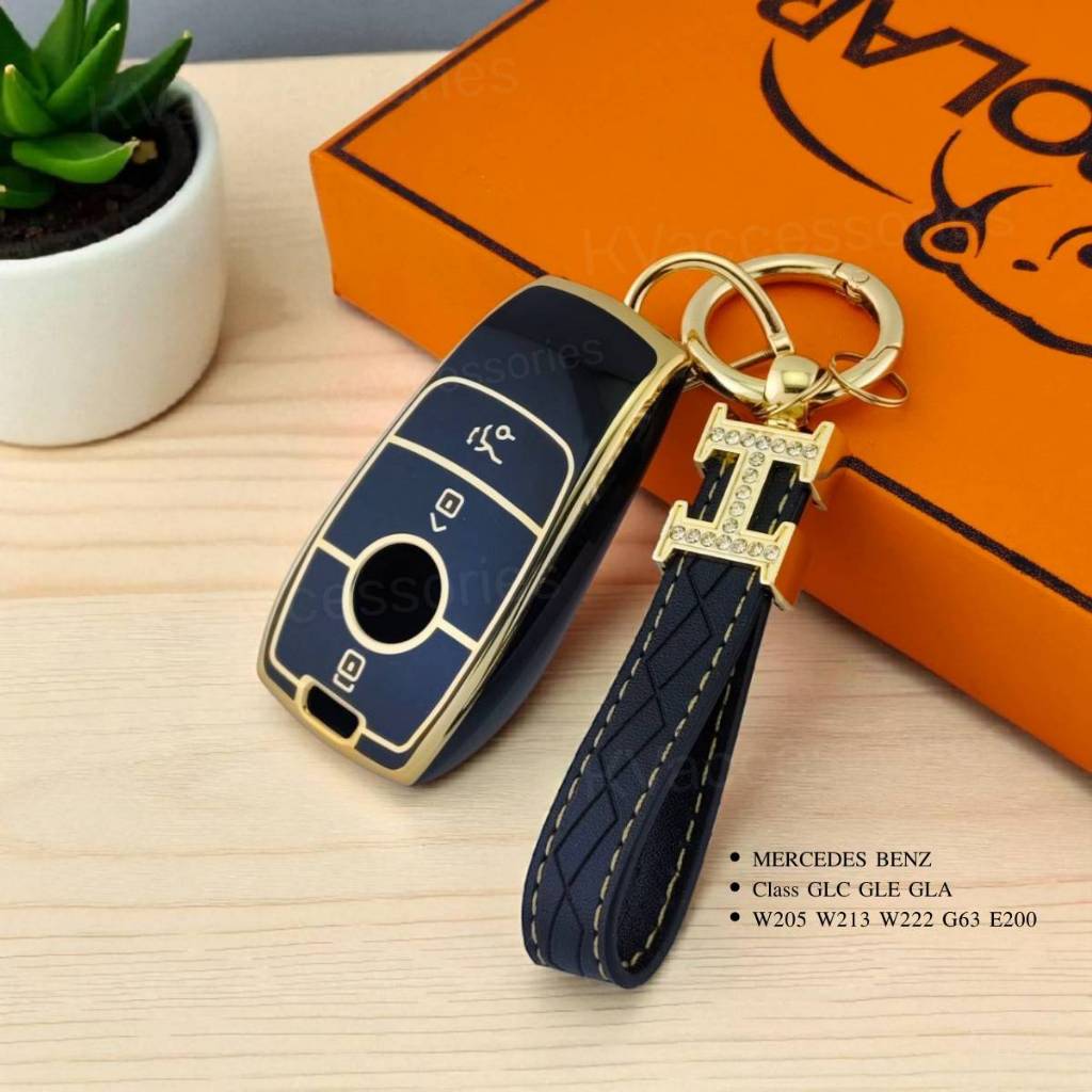 เคสกุญแจรถยนต์ Mercedes Benz เมอร์เซเดส เบนซ์ งานเคสTPU พร้อมพวงกุญแจ