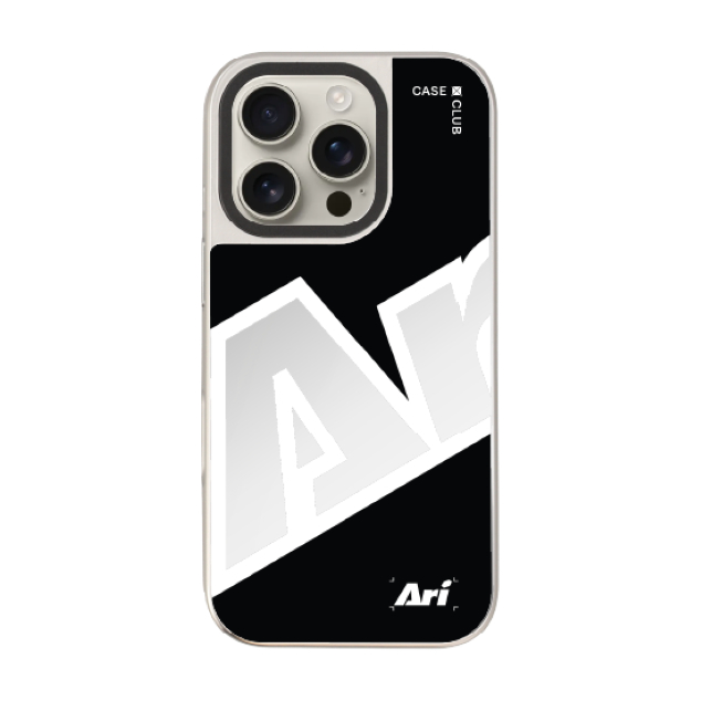 CaseClub เคสไอโฟน เคสกระจก ลาย ARI Bold Mode สำหรับ i17 Pro Max/i17 Pro/i17 Air/i17