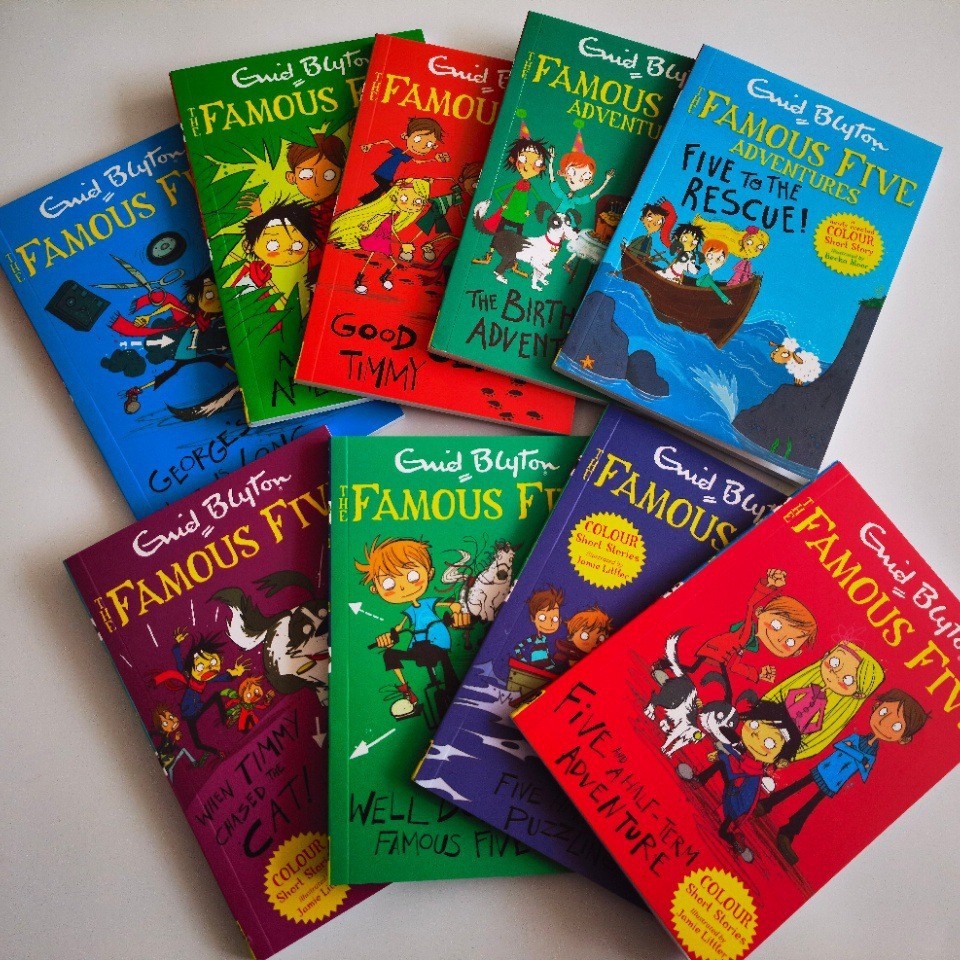The Famous Five Adventure Children's English Bridge Chapter Book Adventure Adventure Novel 9books