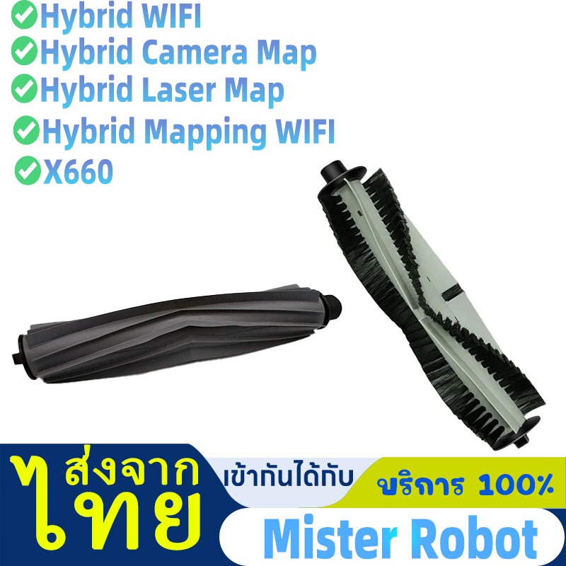 แปรงปัด Main Brush อะไหล่ หุ่นยนด์ดูดฝุ่น Mister Robot รุ่น Hybrid Hybrid WIFI Hybrid Mapping X660 H