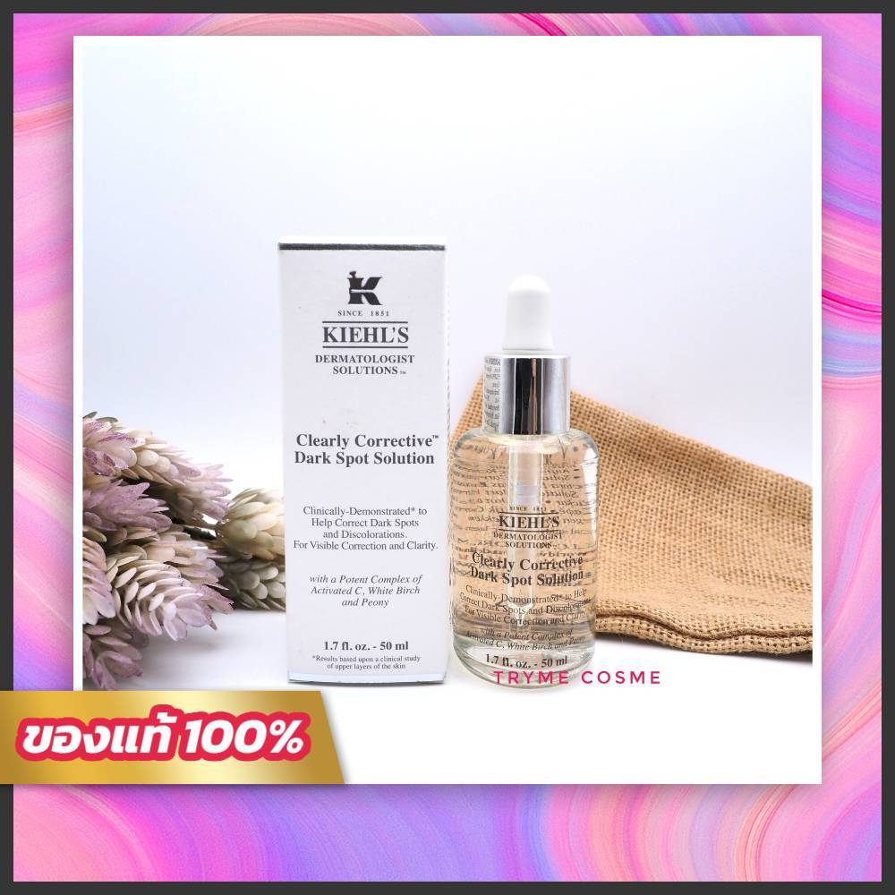 ฉลากไทย Kiehl's Clearly Corrective Dark Spot Solution 50ml.