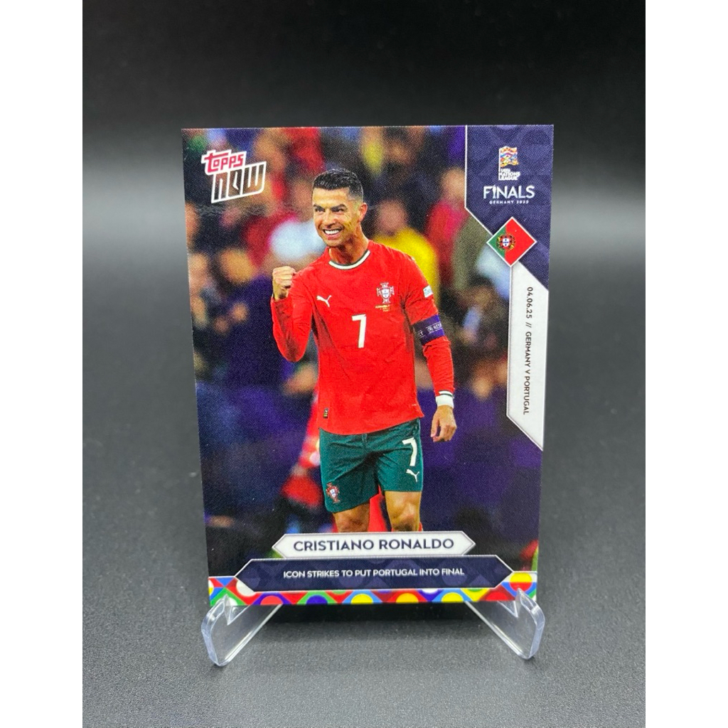 การ์ดฟุตบอล🇵🇹Cristiano Ronaldo Portugal - 2025 UEFA Nations League Topps NOW - Card 1