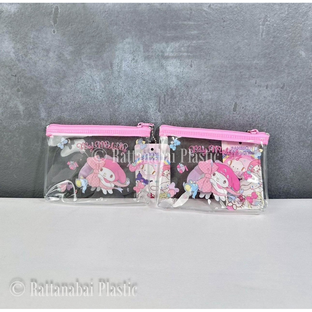 Moshi Moshi กระเป๋าเศษสตางค์ PVC กระเป๋าใส่เหรียญ ลาย My Melody ลิขสิทธิ์แท้ - รูปที่ 2