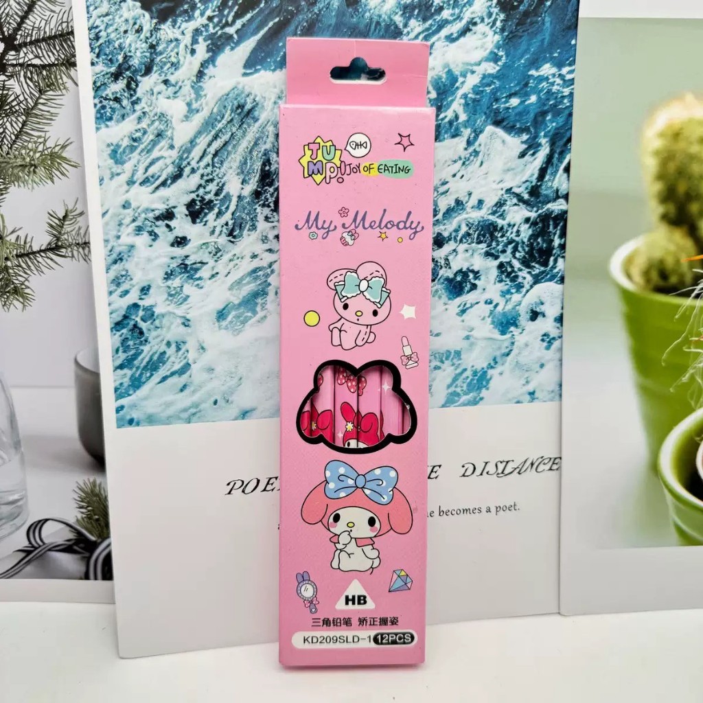 ดินสอไม้ ดินสอแท่ง 1กล่อง12แท่ง HB ลายการ์ตูนมีให้เลือกเยอะมาก น่ารักเหมาะกับน้องๆหนู - รูปที่ 3