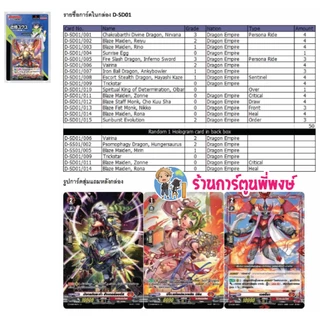 แวนการ์ด โอเวอร์เดรส ภาษาไทย ชุดพร้อมเล่น VGT-D-SD01 SD02 SD03 SD04 SD05 VANGUARD D พี่พงษ์ สาขา2 (21 พ.ค.67)