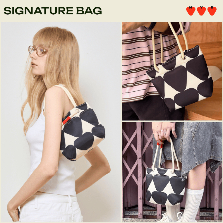 EVERYDAY SIGNATURE BAG (กระเป๋าถือ/สะพายขนาดเล็ก ลายซิกเนเจอร์)