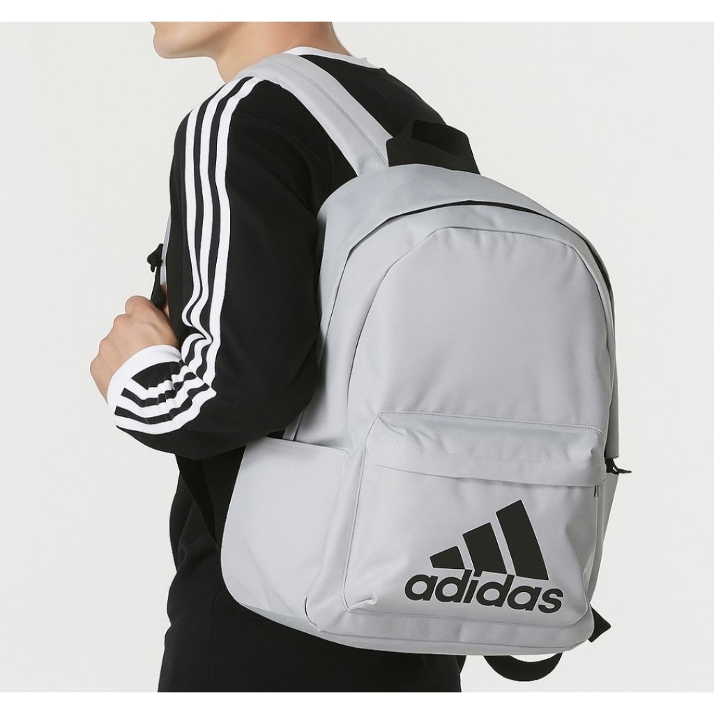 โปรดอ่านพร้อมส่งเป้adidasใบใหญ่ของแท้ของใหม่ป้ายไทย  Badge of Sport Backpack Unisex Grey IZ1884