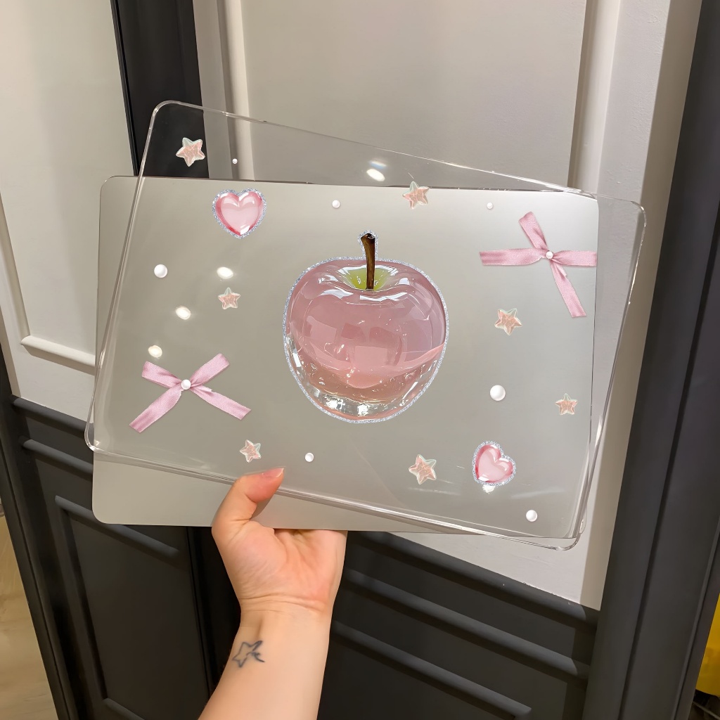 Miranda พร้อมส่ง เคส MacBook(Crystal)Neo13 M4 Air13 M4 A3241 Air15 bow-knot เคสสำหรับแมคบุ๊คใส Pro16