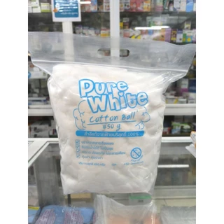 สำลีก้อน ห่อใหญ่ 450g Clinix / Pure White ปราศจากสารเรืองแสง