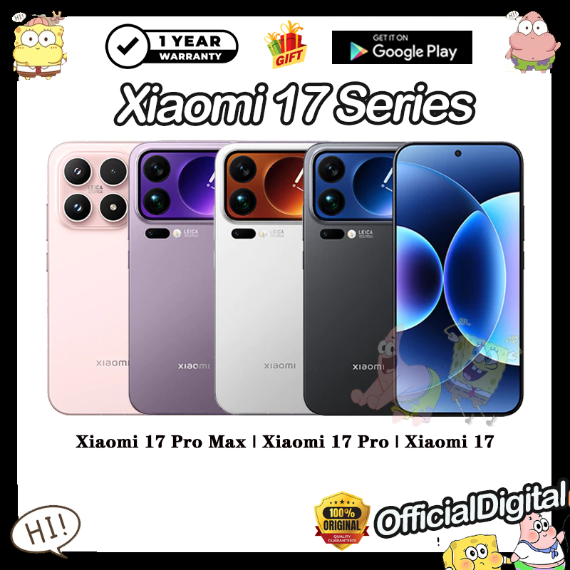 Xiaomi 17 Pro Max Xiaomi 17 Pro Xiaomi 17 Snapdragon 8 Elite Gen 5  | สนับสนุน Google & ไม่มีไทย | ร