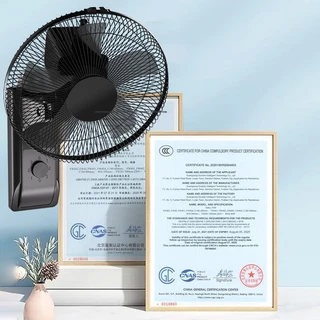 พัดลมติดผนัง พัดลมโซล่าเซลล์ Solar Wall Fan 18นิ้ว พัดลมพกพา ใช้งานกับไฟฟ้า พัดลมผนัง ความเร็วลม 3ระดับ