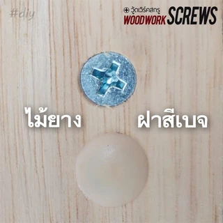 ฝาปิดสกรูพลาสติก [ฝาแปะ] ปุ่มปิดหัวนอต งานไม้ ฝาครอบสกรู 50ชิ้น แปะติด พลาสติกปิดหัวนอตเกลียวปล่อย ปิดรอยสกรู อุดรูนอต