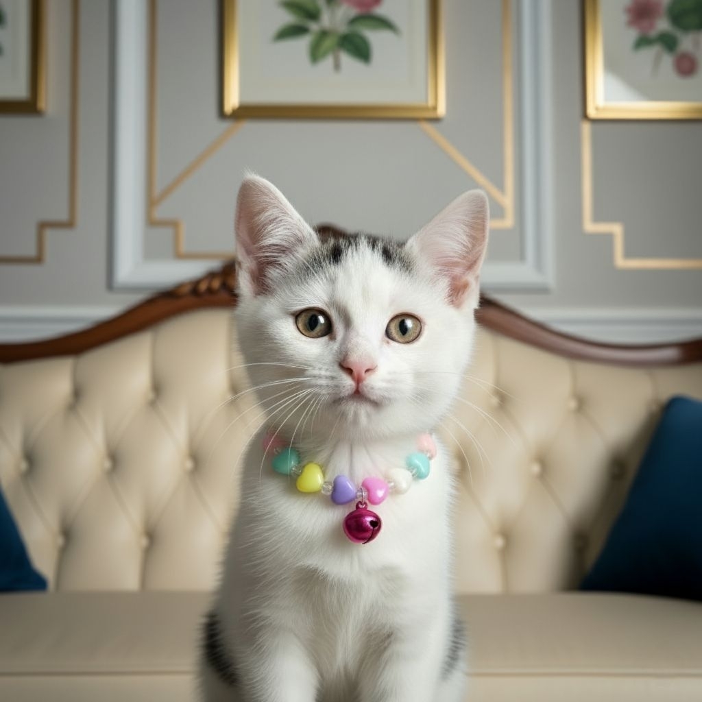 สร้อยคอลูกแมว ลูกปัดหัวใจ ❤️💜🧡💚สร้อยคอลูกแมวเจ้าแรกในไทยค่ะ 🌟 - รูปที่ 7