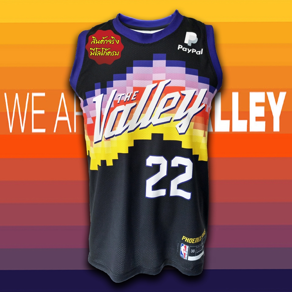 เสื้อบาสเกตบอล NBA ทีม ฟีนิกซ์ ซันส์ #BK0063 รุ่น City /Deandre Ayton#22 ไซส์ S-5XL