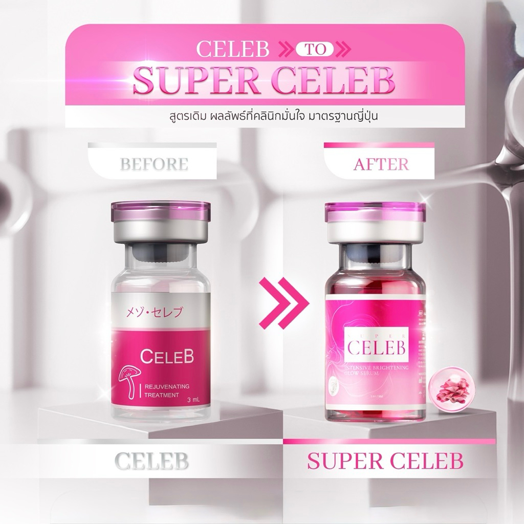 Super Celeb เซรั่มเห็ด. ราคาขาย 1ขวด 3ml