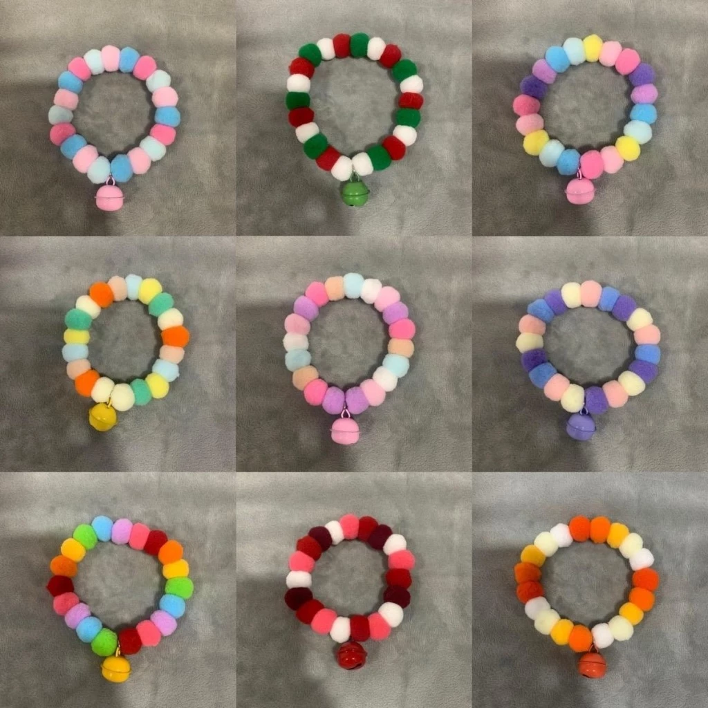 ปลอกคอแมว ปลอกคอปอมปอม สินค้า Handmade Kendall Cat Shop thumbnail 4