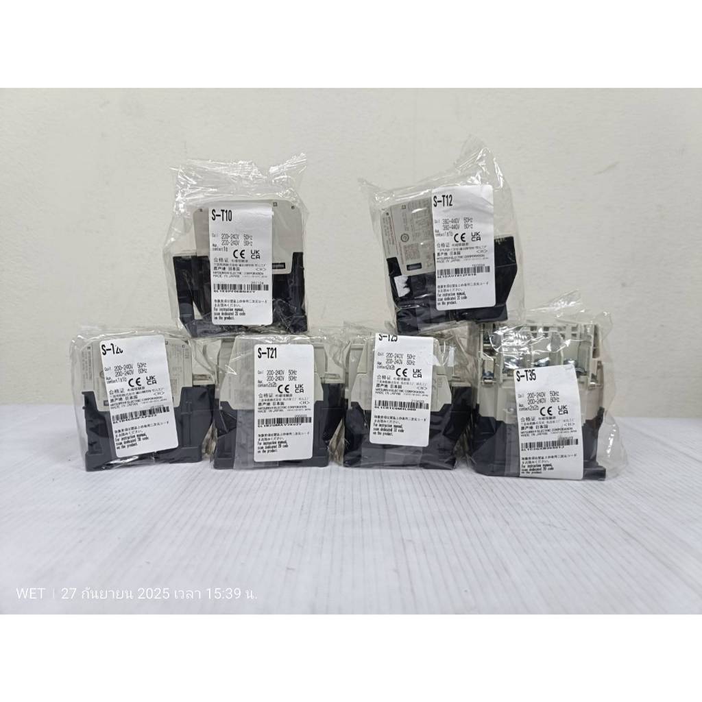 MITSUBISHI ELECTRIC MAGNETIC CONTACTOR รุ่น S-T10,12,2021,25,35  สินค้าจากญี่ปุ่น