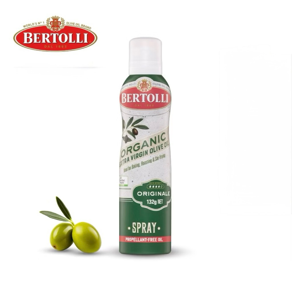 Bertolli Organic Extra Virgin Olive Oil Spray น้ำมันมะกอกแบบสเปรย์ อันดับ1ของอิตาลี่ ใช้ปรุงอาหารได้