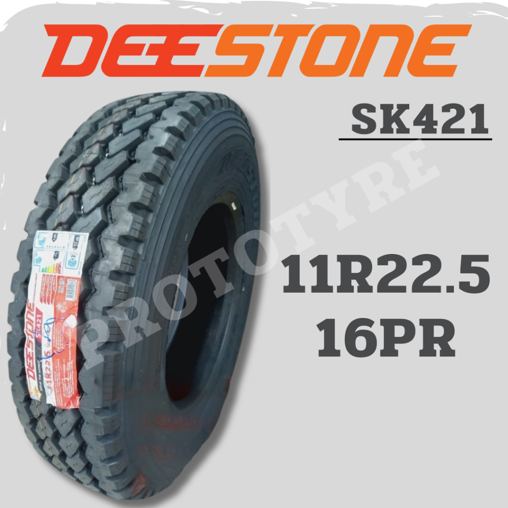 ยางรถบรรทุกเรเดียล 11R22.5 16PR ยี่ห้อ Deestone รุ่น SK421