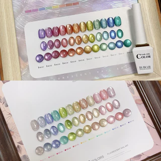 พร้อมส่ง สีเจลแคทอายเนื้อซาติน bubgir 12สี สีเจลแฟลช สีลูกแก้วแคทอาย มี 6 รุ่น สีลูกแก้ว 12 สี แถม ชาร์ทสี