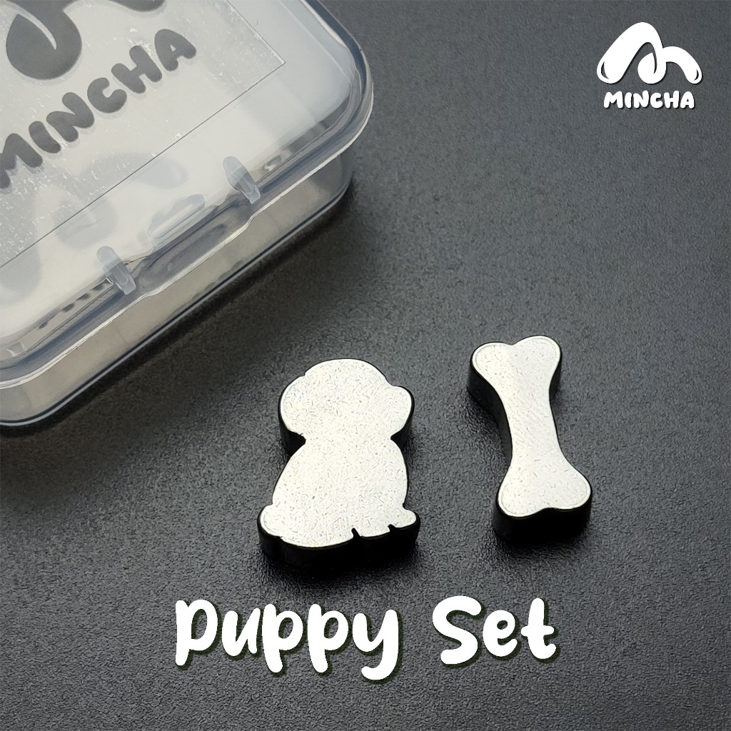 Mincha Puppy Set ลูกร่อนผงมัทฉะ ลูกสแตนเลสร่อนชา พร้อมกล่องเก็บ วัสดุสแตนเลส 304  Food Grade