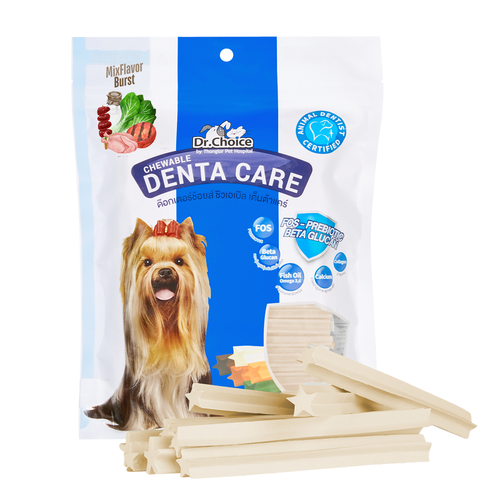 Dr.Choice DentaCare - ด๊อกเตอร์ ช๊อยส์ ขนมขัดฟัน สำหรับสุนัข (450g.)