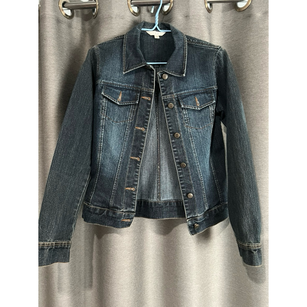 มือสอง ส่งต่อ เสื้อคลุม แจ็คเก็ต ยีนส์ AIIZ ไซส์ S อก 32