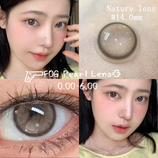 【1คู่-฿10!! 2 คู่-฿20】0~-600 Midroo คอนแทคเลนส์สีกรองแสงคอนเทค Pearl Grey เลนส์บิ๊กอาย 14.0mm-1คู่