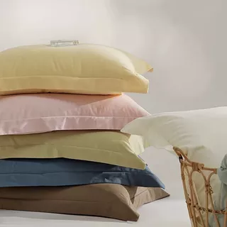 LULUNA ปลอกหมอนสีพื้น ป้องกันไรฝุ่น ขนาด 19" x 29" (48 x 74 ซม.) มีให้เลือกหลายสี