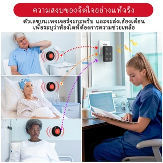 CHUNHEE pager Caregiver alarm เจ้าหน้าที่ดูแล ปุ่มกดรับส่งสัญญาณ ดูแล,SOS กริ่งไร้สาย บ้าน/โรงพยาบาล