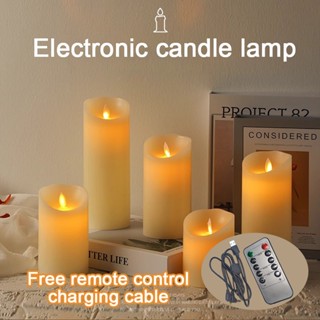 เทียนไฟฟ้า LED ไร้ควัน ปลอดภัยไม่ร้อน ใช้ได้ในวันสำคัญและครอ…