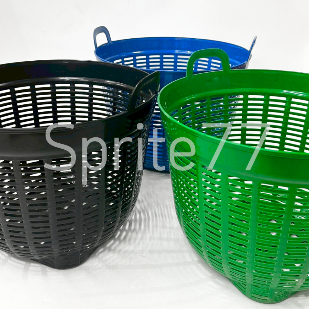 แพ็ค 6 ใบ เข่งพลาสติกอเนกประสงค์ เบอร์ 6 มี 5 สีพร้อมส่ง - รูปที่ 2