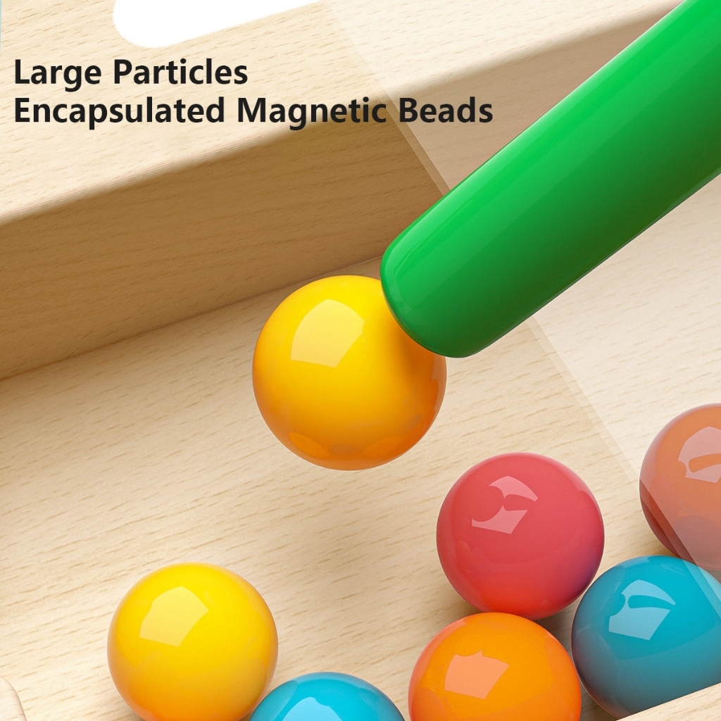 NIKO ของเล่นไม้แม่เหล็ก ฝึกนับเลข เรียงสี สำหรับเด็กชายหญิง 3 ขวบขึ้นไป - รูปที่ 4