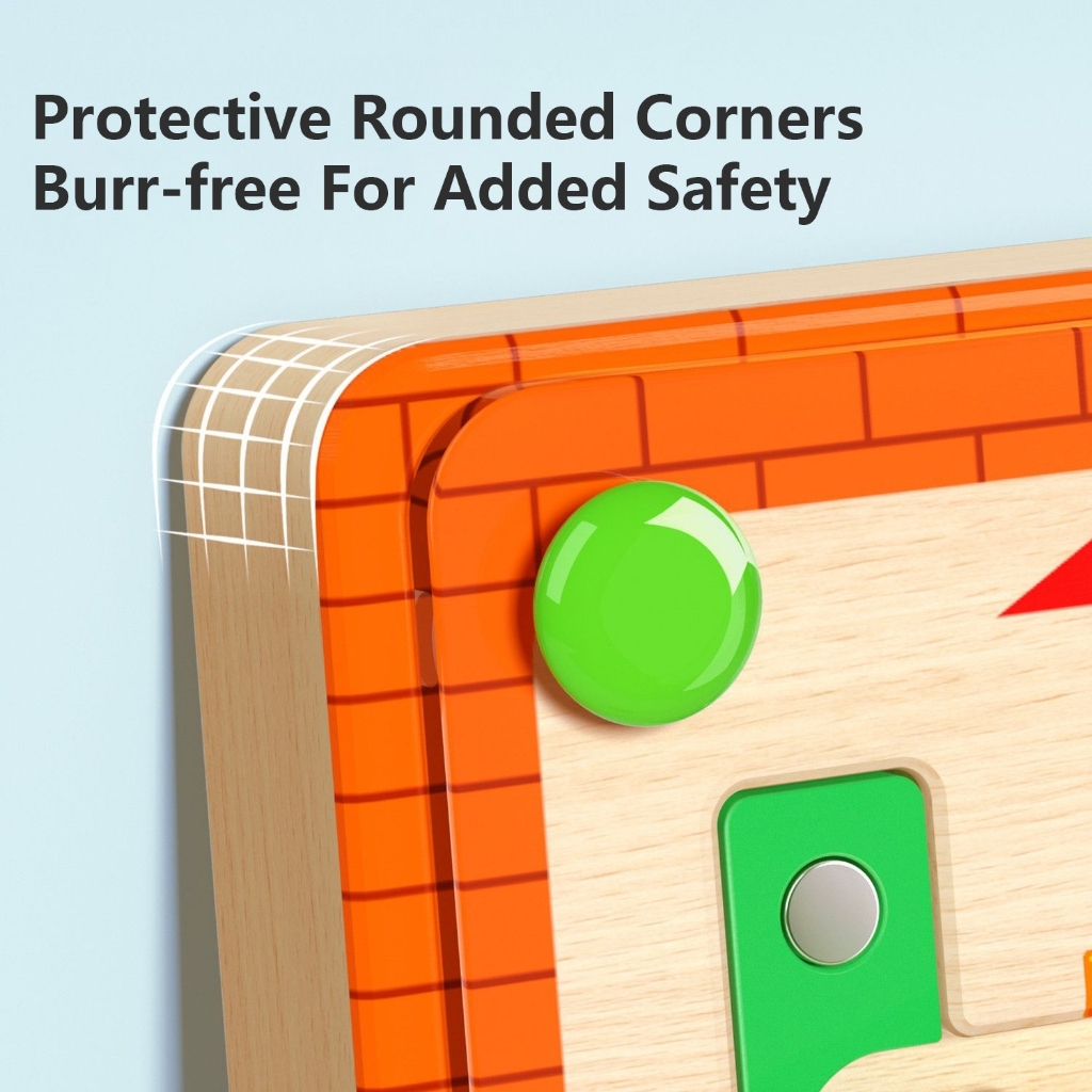 NIKO ของเล่นไม้แม่เหล็ก ฝึกนับเลข เรียงสี สำหรับเด็กชายหญิง 3 ขวบขึ้นไป - รูปที่ 5