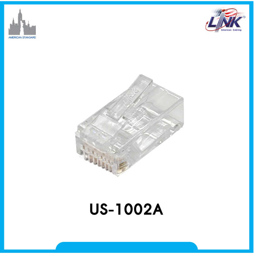 ชุด 10 ชิ้น Plug RJ45 CAT6 LINK (US-1002A) clear 10/Pack US-1062A colorful