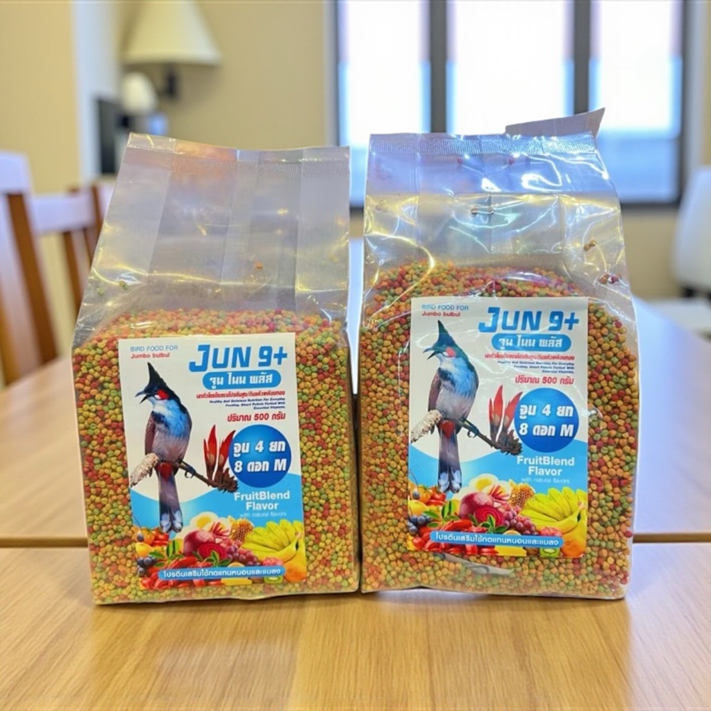 อาหารนกจูนไนท์พลัสขนาด500 กรัม จำนวน 2 ถุง