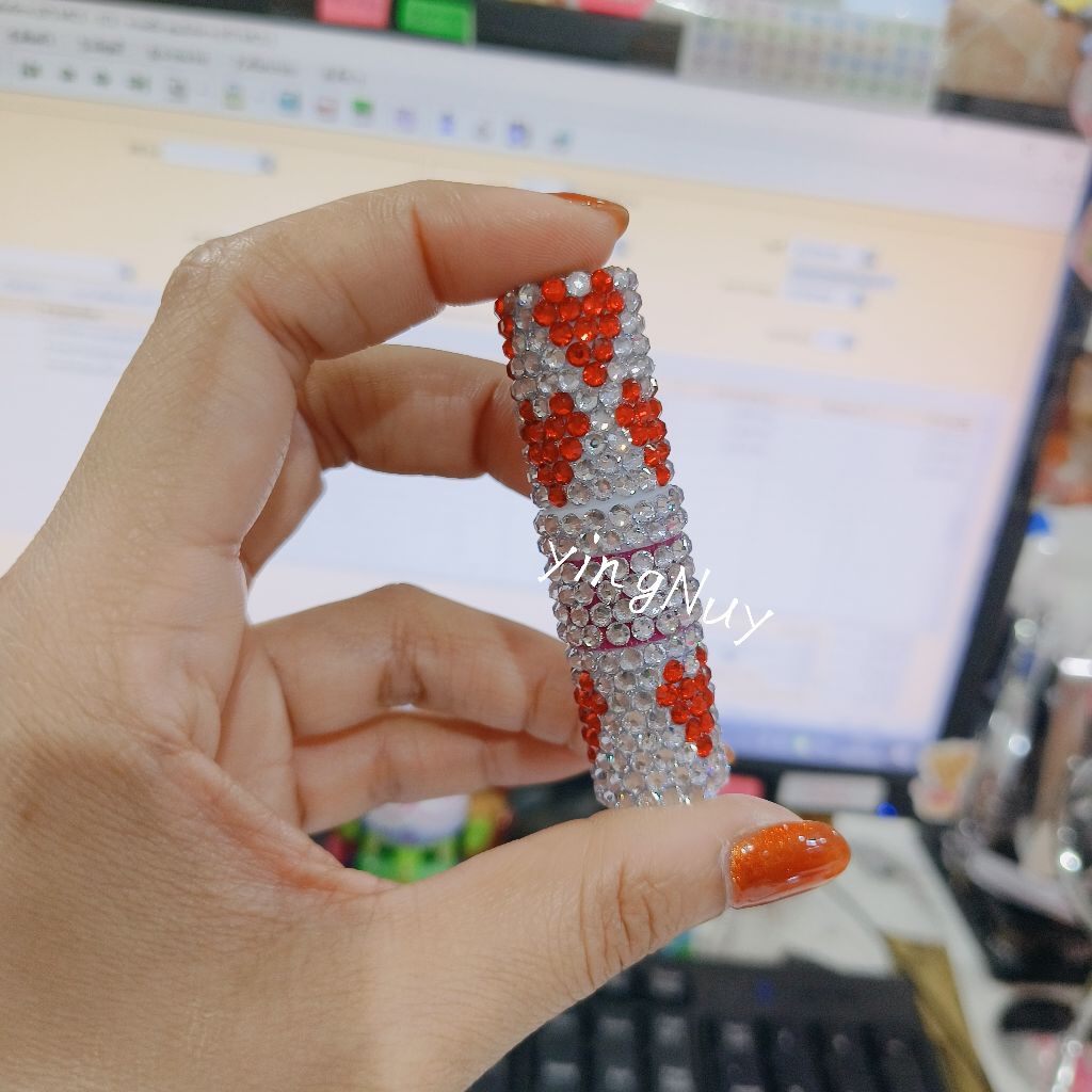 ยาดมโป๊ยเซียน ยาดมโป๊ยเซียนแต่งเพชร มีใส้พร้อมดม พร้อมส่ง - รูปที่ 2