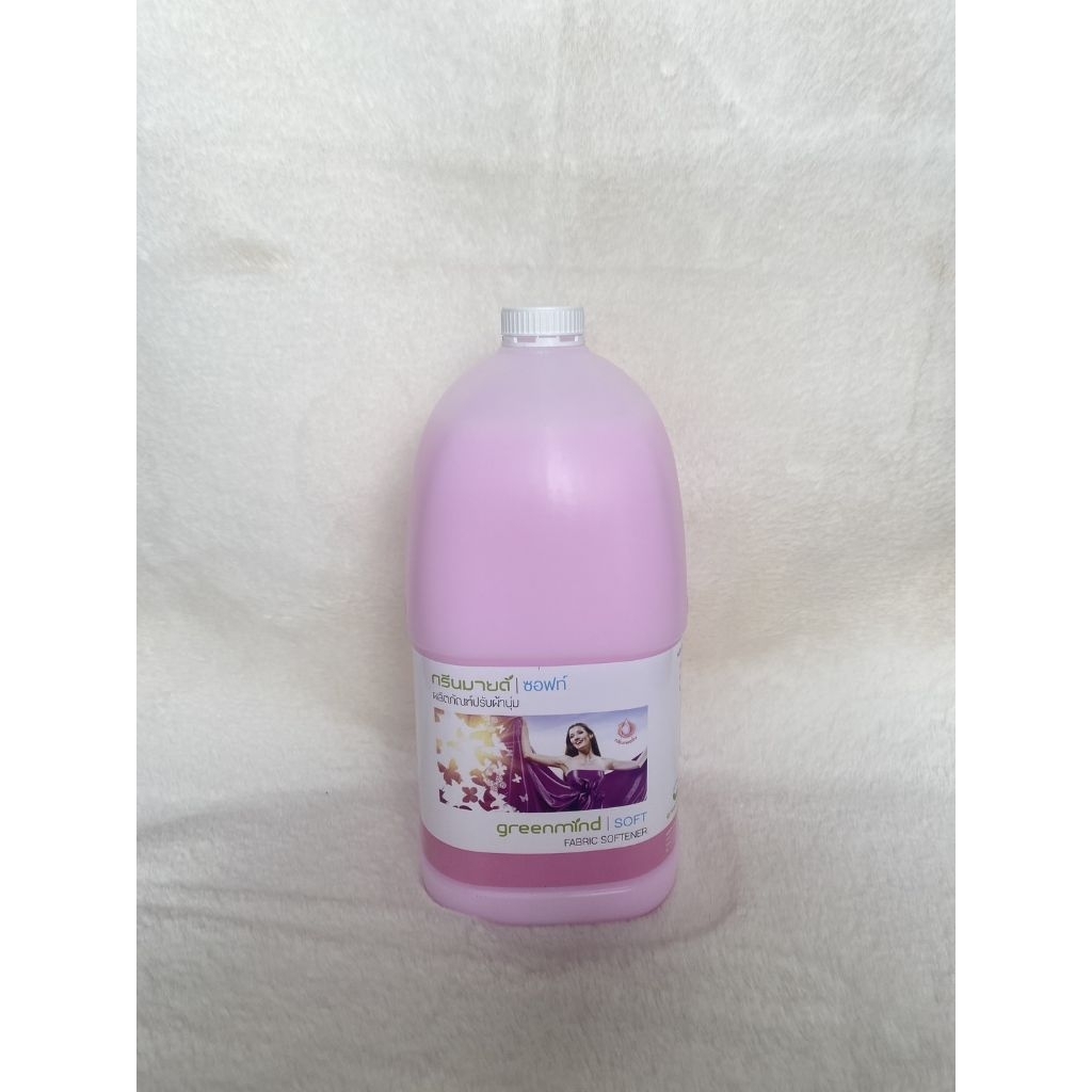 ผลิตภัณฑ์​ปรับผ้านุ่ม​กลิ่นหอมติดทน (สีชมพู)​  กรีนมายด์​ซอฟท์​  3.8​ ลิตร​