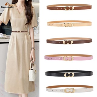 ส่งเร็ว🚚เข็มขัดผู้หญิงเส้นเล็ก หนังPU ห่วงโซ่เอวหัวใจโลหะสไต…