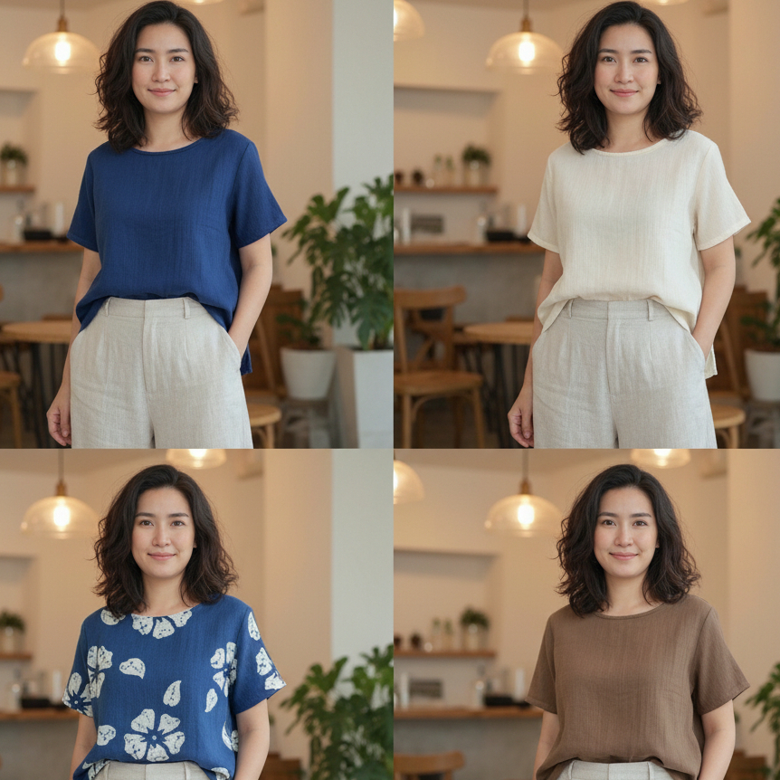 เสื้อสาลู เสื้อผ้าฝ้ายสาลู เสื้อผ้าฝ้าย100% แขนสั้น​ ใยฝ้ายธรรมชาติ​ทอสองชั้น ผ้านุ่ม​มาก​ ไม่ร้อน
