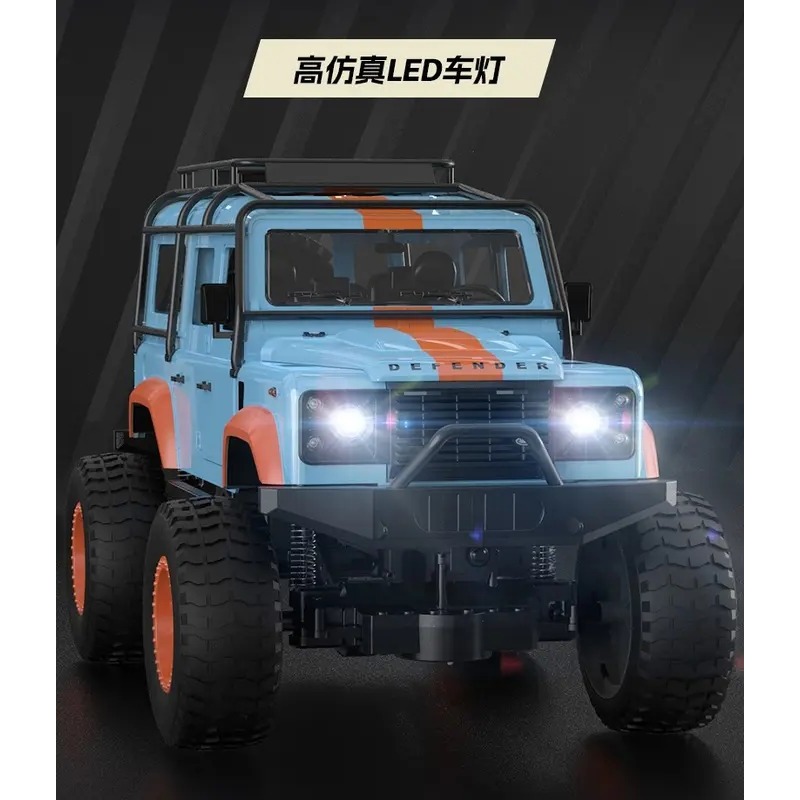 รถออฟโรดบิ๊กฟุตบังคับ Double E H6101 1:18 D110 4x4 RC Land Rover Defender 2.4Ghz