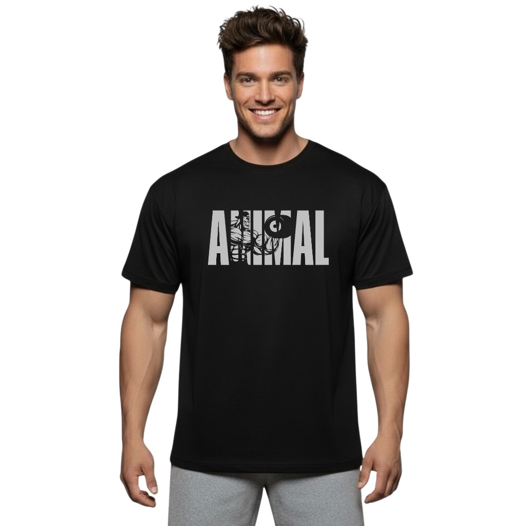 เสื้อยืดแขนสั้นผู้ชาย Men’s Gym Workout Bodybuilding Muscle T-Shirt