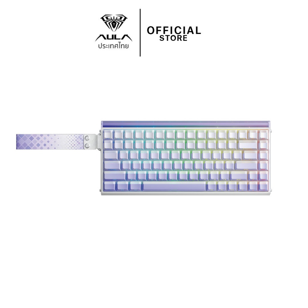 KEYBOARD (คีย์บอร์ด) AULA HERO 84HE GRADIENT-PURPLE URANUS MAGNETIC SWITCH  AULA-HERO 84HE