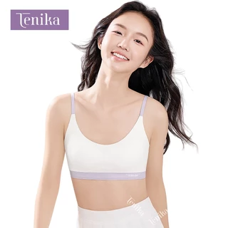 TENIKA ชุดชั้นในสำหรับเด็ก Seamless สไตล์เสื้อกั๊ก ชุดชั้นในสำหรับเด็กผู้หญิง Kids Sports Bra 8-15 Years