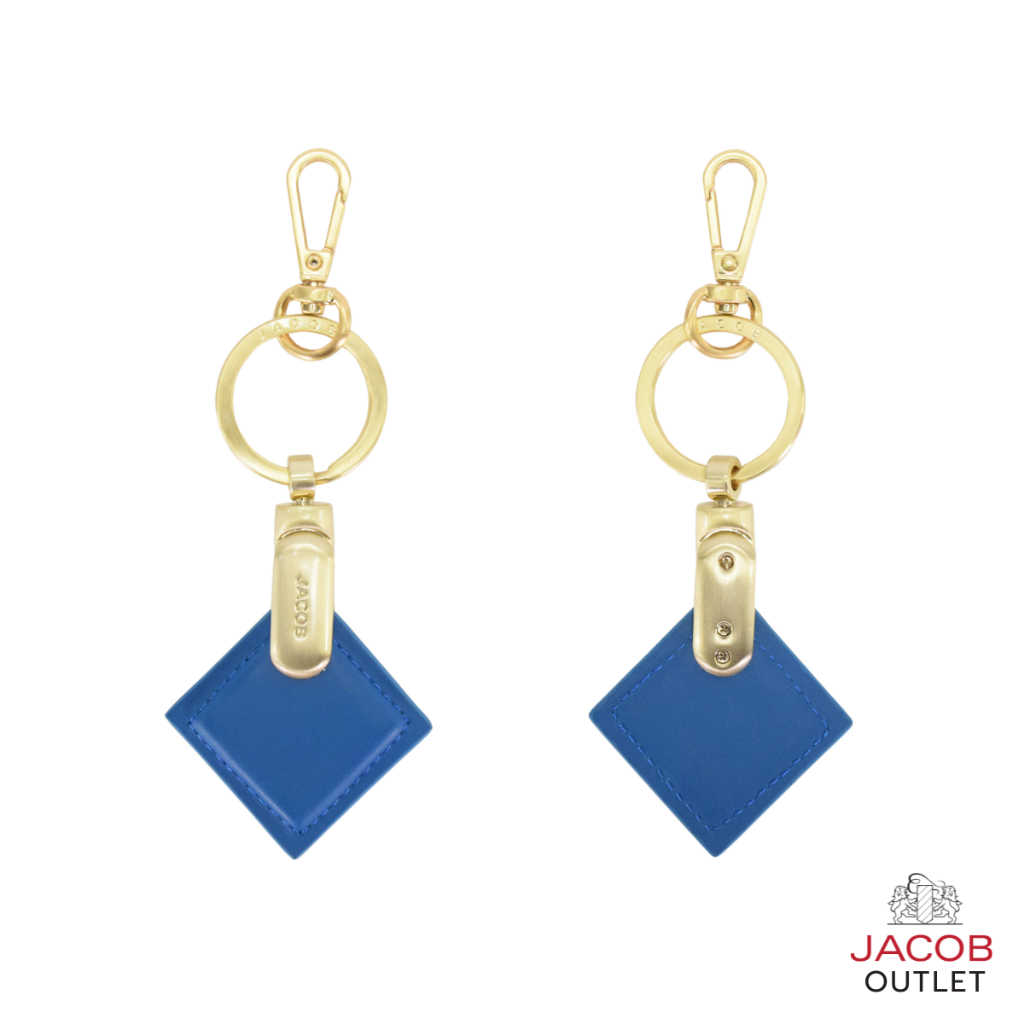 JACOB พวงกุญแจอะไหล่ทอง รูปทรงสี่เหลี่ยมขนมเปียกปูน รุ่น 10109